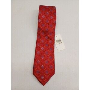 ROBERT TALBOTT Best of Class Mens Silk Necktie Tie USA Geometric Red NWT $135